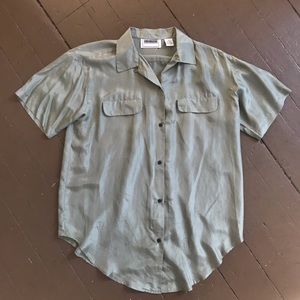 Epic 90s oversized silk top